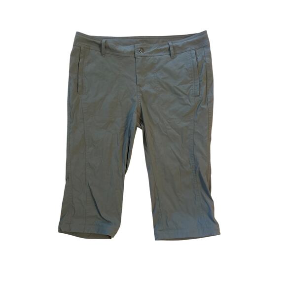 Women 14 REI Co-Op Gray Cropped Capri Pants Hike Camp Travel Outdoor - Picture 1 of 5